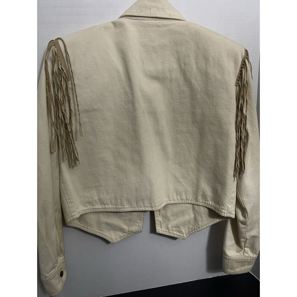 Double D Ranch Western 100 Cotton Bone Detail Fringe Size Medium (Read) - Picture 7 of 7